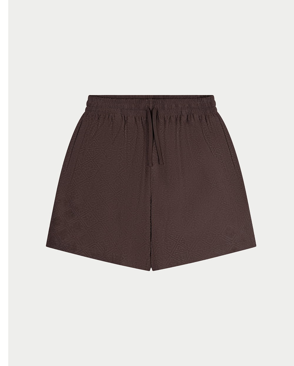 TOWELLING JACQUARD EMBLEM SHORTS