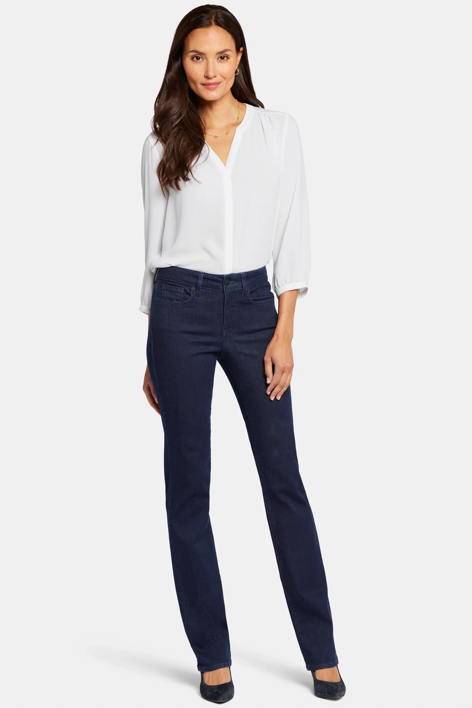 Image of Marilyn Straight Jeans - Rinse