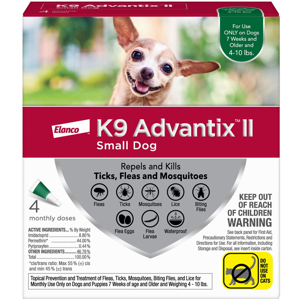 Image of K9 Advantix II for Small Dogs Up to 10 lbs, 4 Month