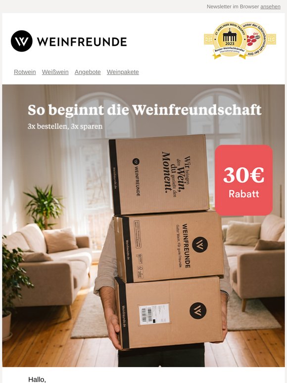📦 30 € Rabatt auf deine ersten Bestellungen
