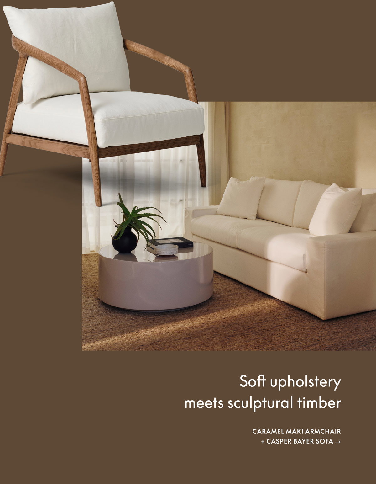 Caramel Maki Armchair
