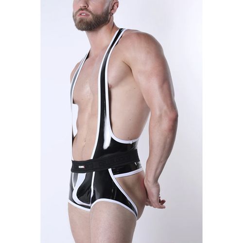 Cell Block 13 Liquid Night Singlet | Black/White