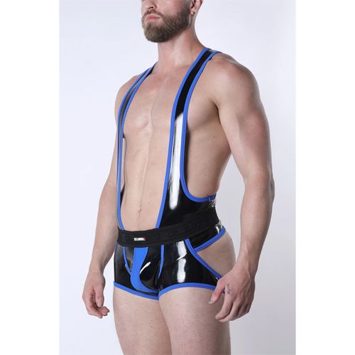 Cell Block 13 Liquid Night Singlet | Black/Blue