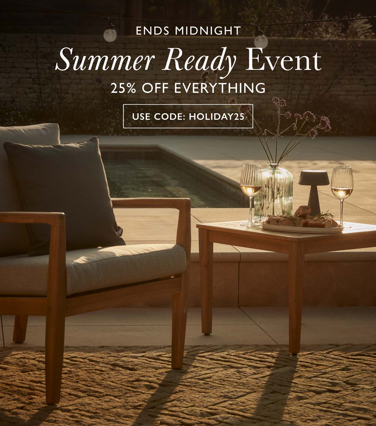 Bank Holiday Event - 25% OFF all full priced items with code HOLIDAY25