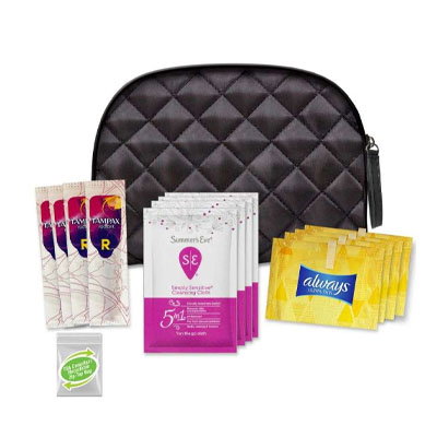 Feminine Hygiene Travel Kits - 14 Pieces
