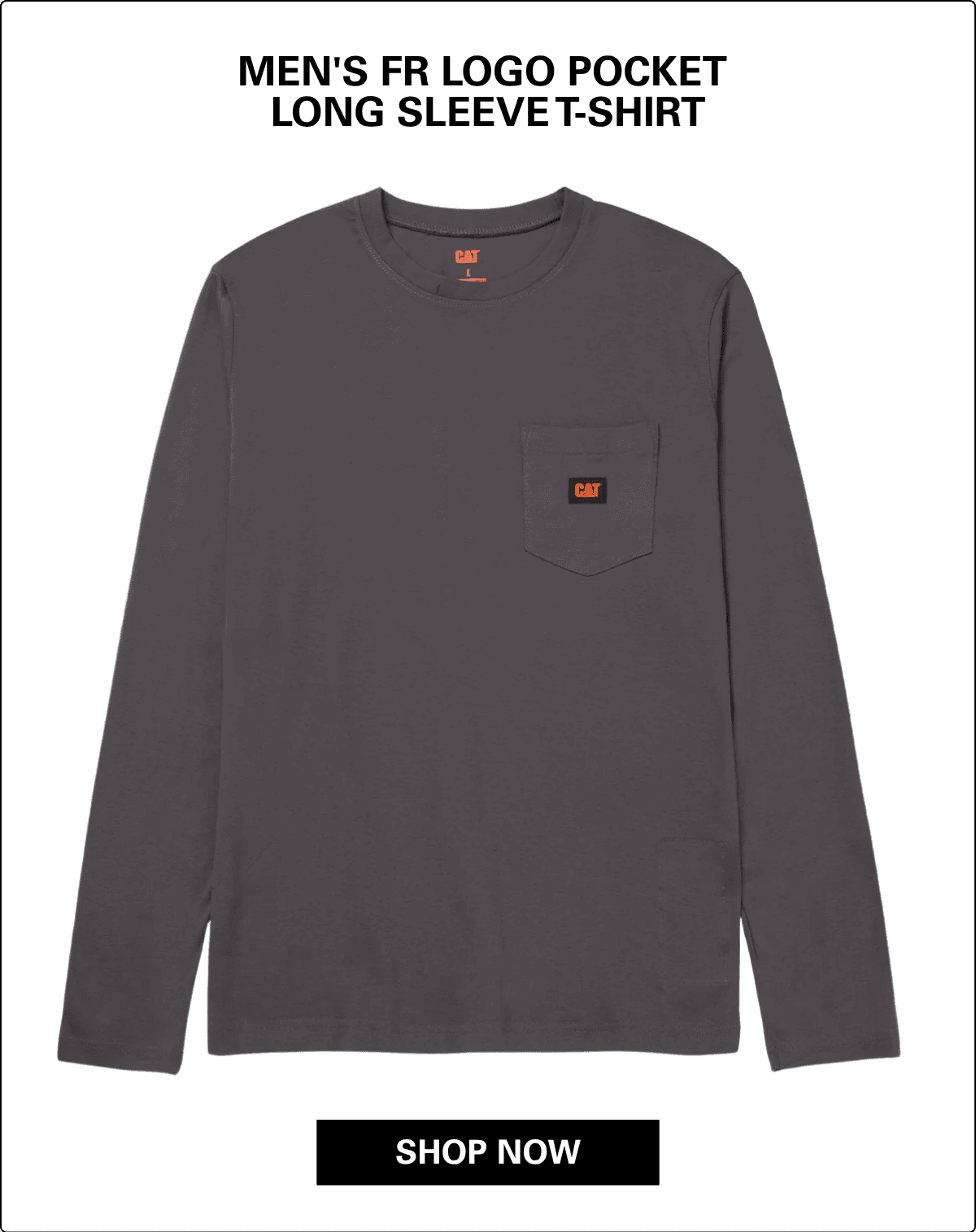 MEN'S FR LOGO POCKET LONG SLEEVE T-SHIRT