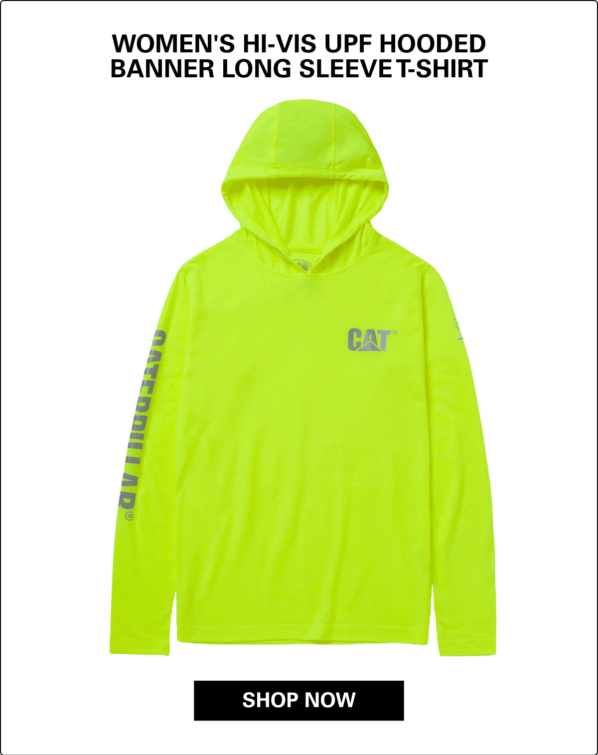 WOMEN'S HI-VIS UPF HOODED BANNER LONG SLEEVE T-SHIRT