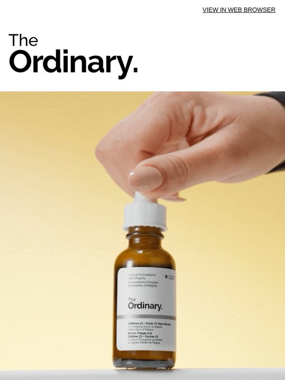 Meet our new caffeine serum.