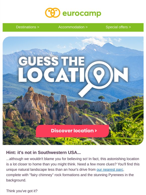 Think you can guess our mystery location?