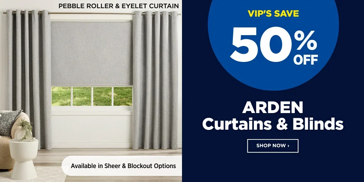 50% Off ARDEN Curtains & Blinds