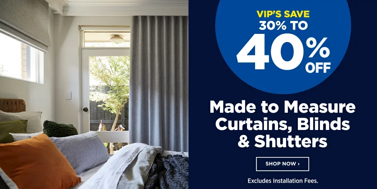 30% TO 40% OFF Made to Measure Curtains, Blinds & Shutters