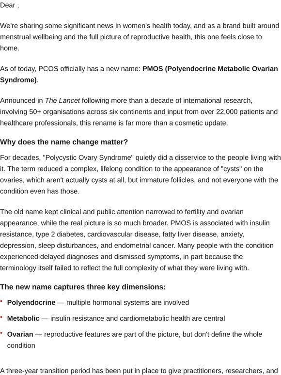 PCOS is now PMOS!