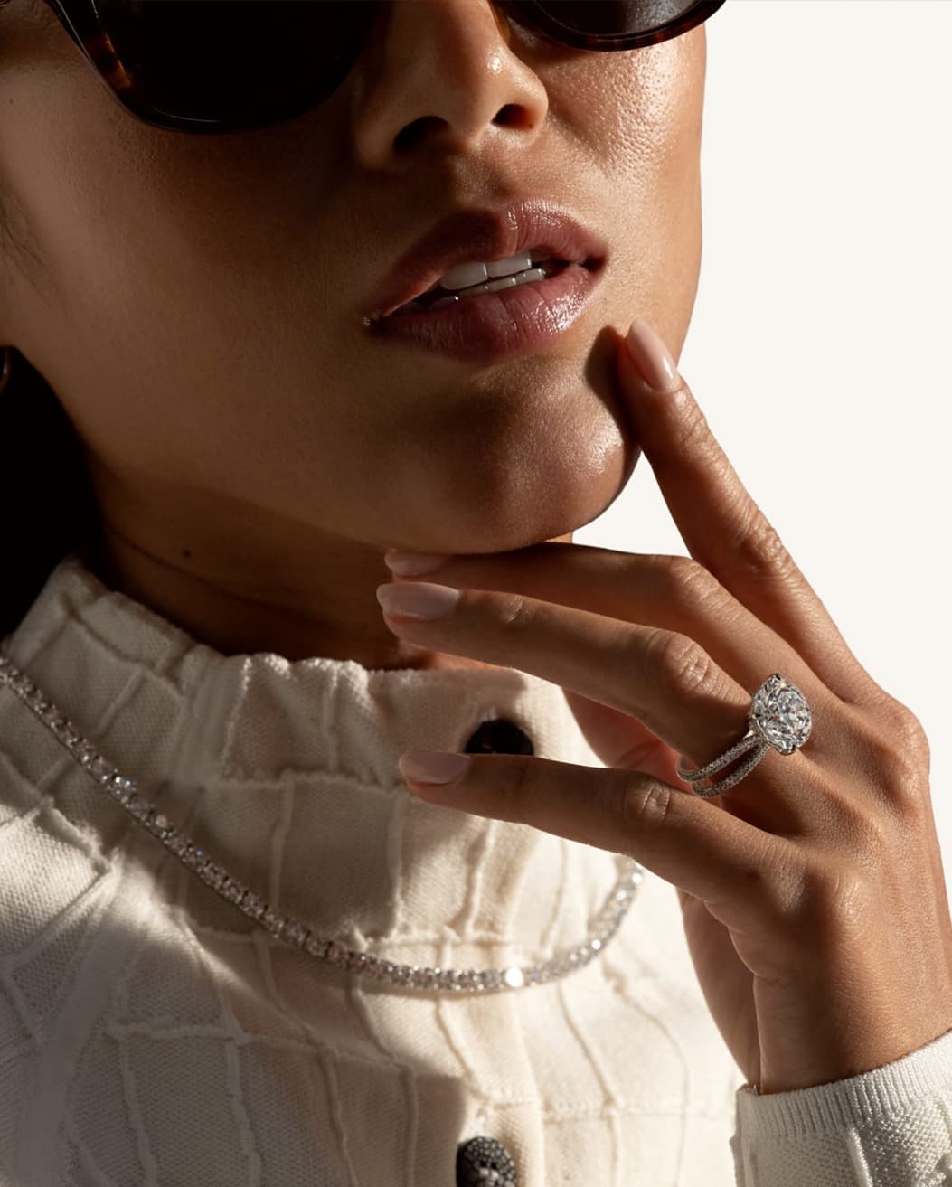 High Jewelry Chelsea Solitaire Lab Diamond Engagement Ring