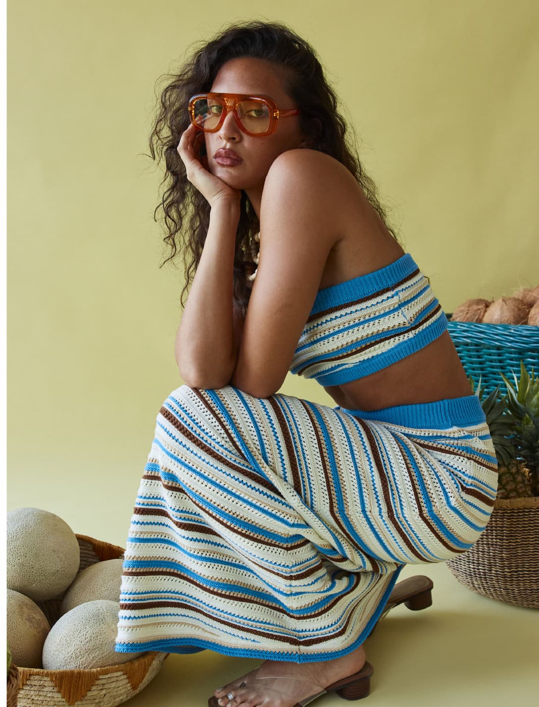 Makalia Top and Skirt Set