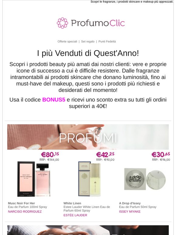 Esplora i prodotti di bellezza più venduti