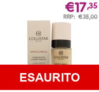 Collistar Impeccabile Long Wear Foundation SPF15 30ml - 2R Rosy Beige - €17,35 RRP:€35,00