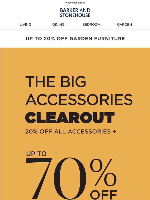 The BIG Accessories Clearout