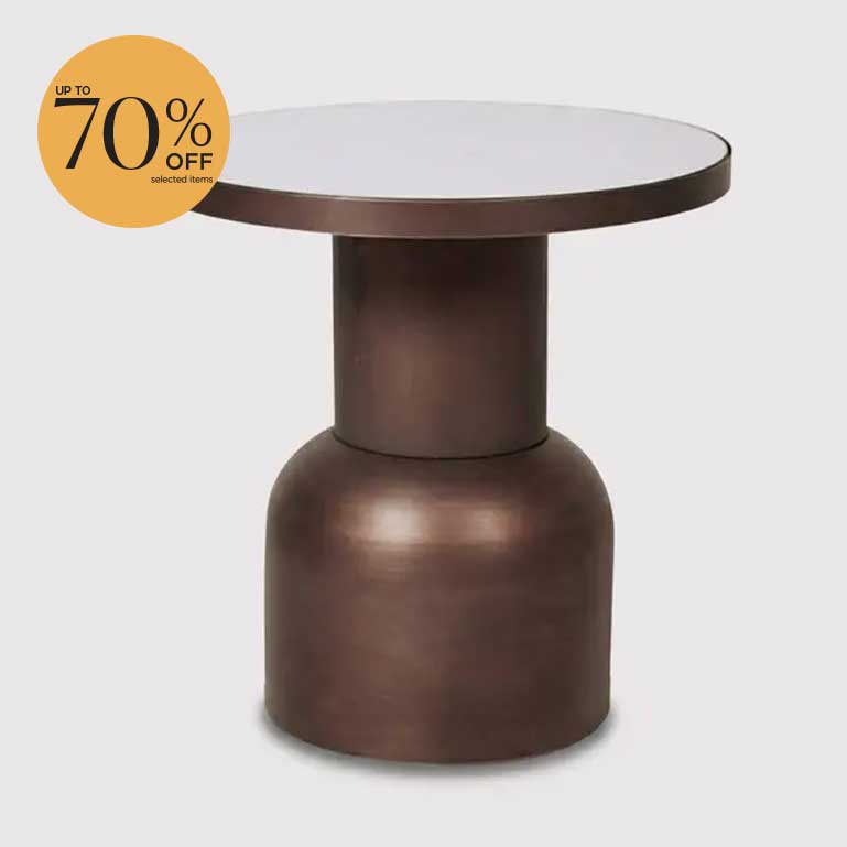 Burnished Metal Table