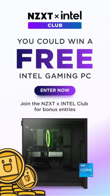 nzxt x intel club - you could win a free intel gaming pc - enter now