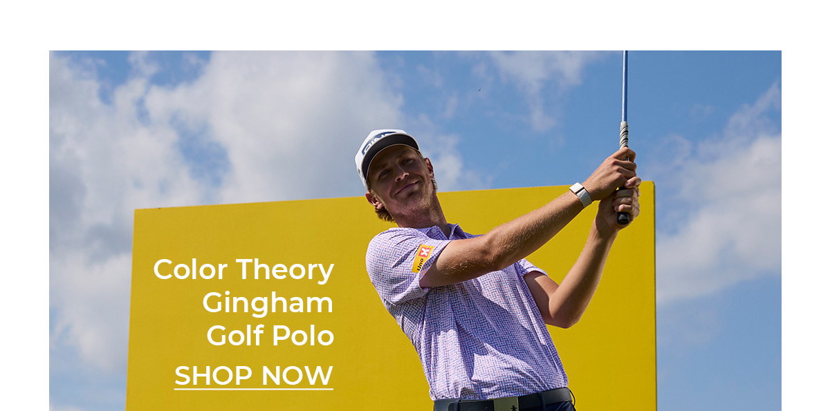 Shop the Color Theory Gingham Golf Polo