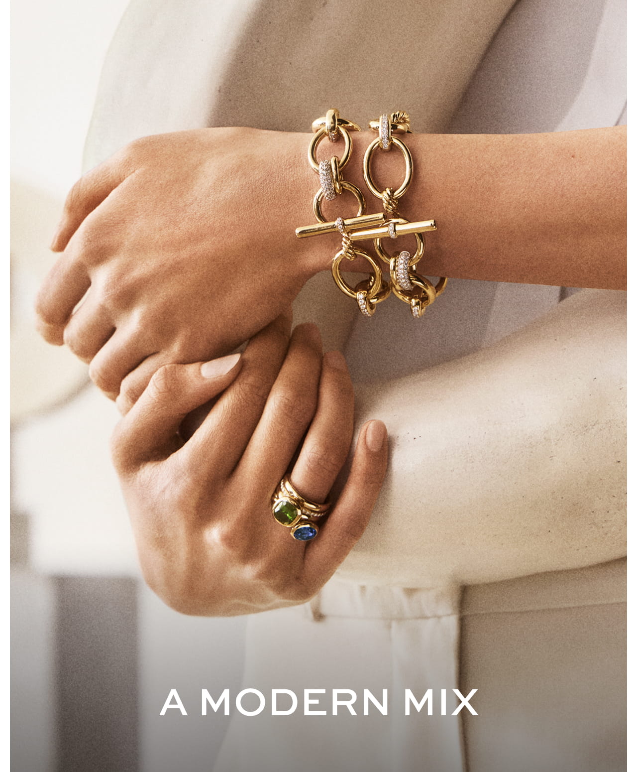 Rings - New styles to stack and collect, sculpted with Cable's fluid twists and pave-set diamonds.