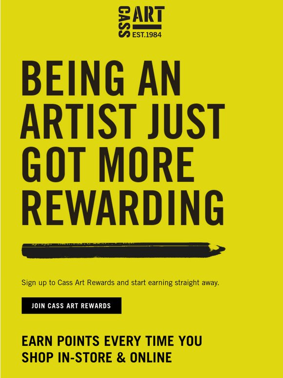 Join Cass Art Rewards!✏️