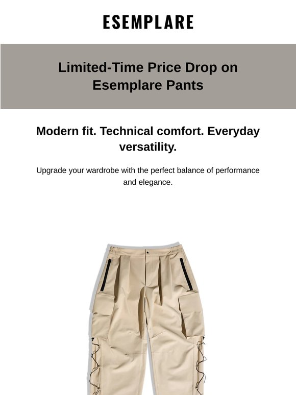 Limited-Time Price Drop on Esemplare Pants