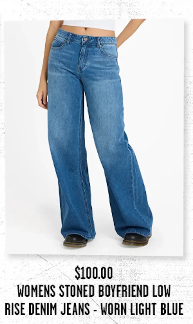WOMENS-STONED-BF-LOW-RISE-JEANS