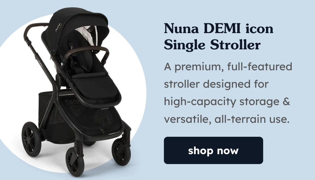 Nuna DEMI icon Single Stroller | A premium, full-featured  stroller designed for high-capacity storage & versatile, all-terrain use. | Shop Now