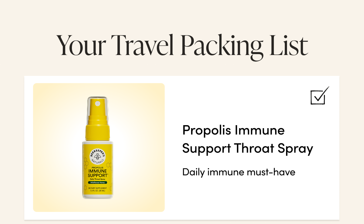 Propolis Immune Support Throat Spray  Daily immune must-have