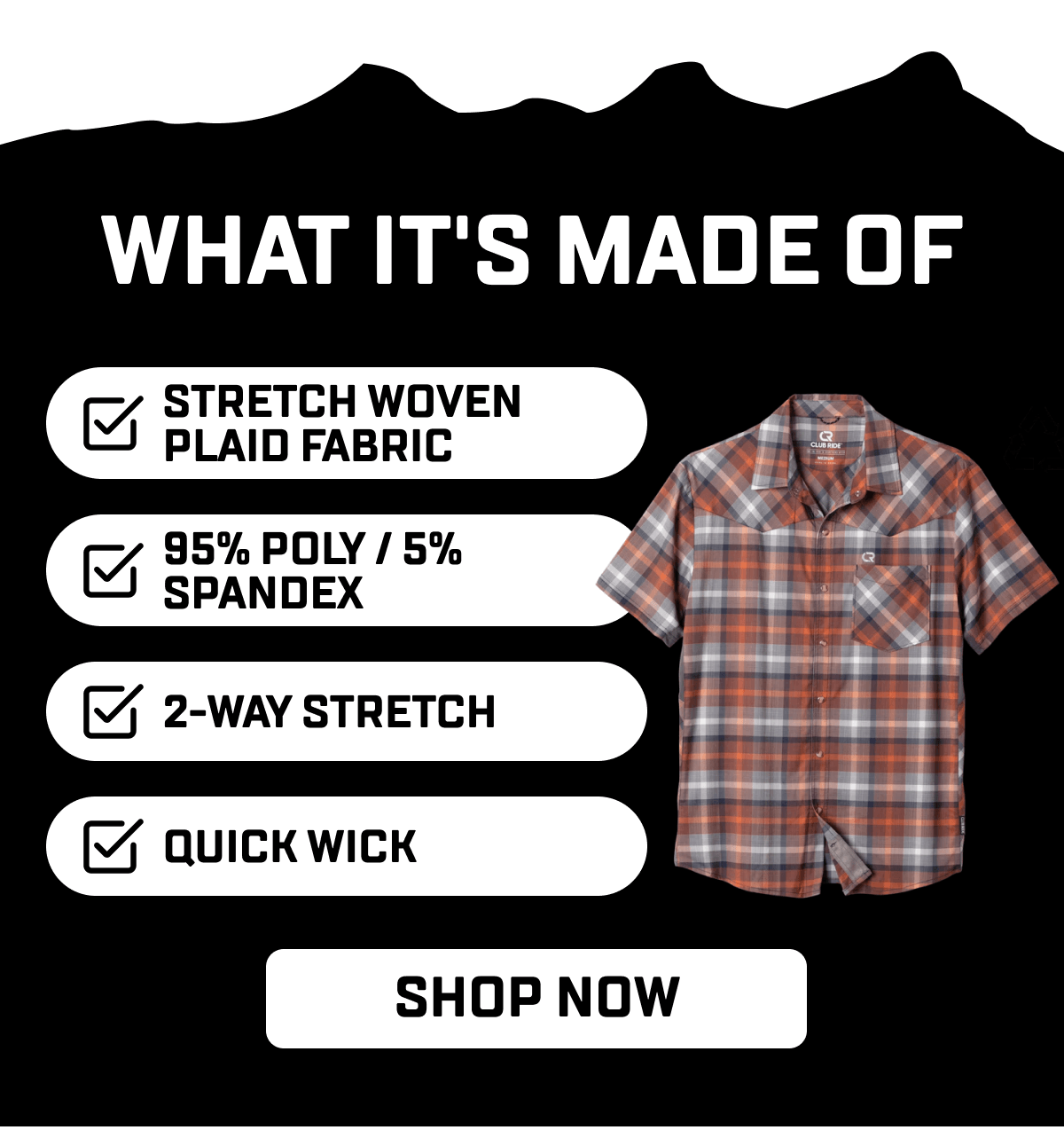 Stretch Woven Plaid Fabric.95% Poly / 5% Spandex.2-Way Stretch.Quick wick