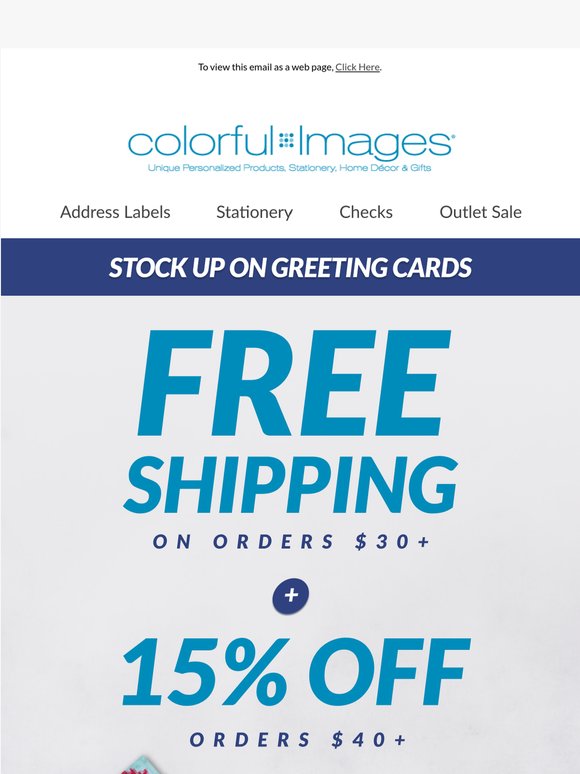 Get free shipping + 15% off today