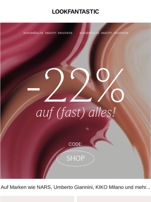 22% Rabatt auf (fast) alles