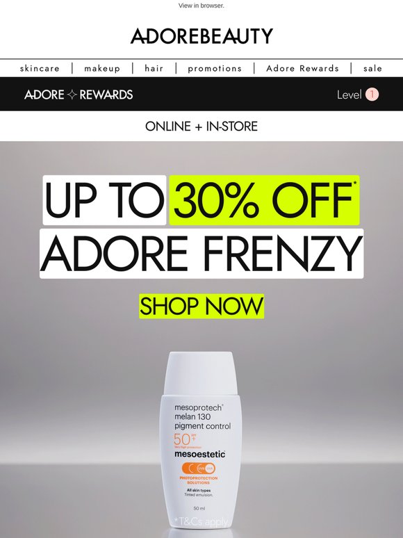 Up to 30% off beauty, plus a gift*