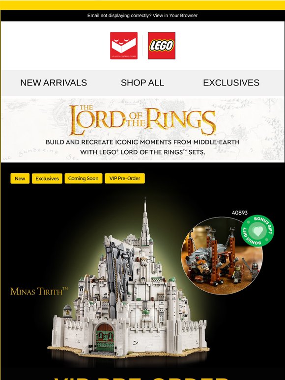 🏰 Your LEGO® Journey to Minas Tirith™ Begins!