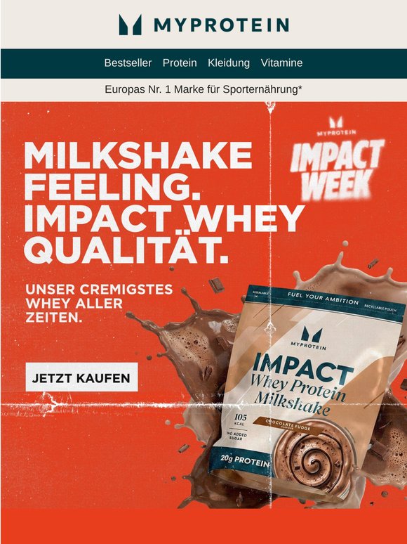 Jetzt NEU: Impact Whey Milkshake 🥤