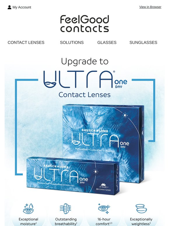 Shop ULTRA ONE DAY contact lenses