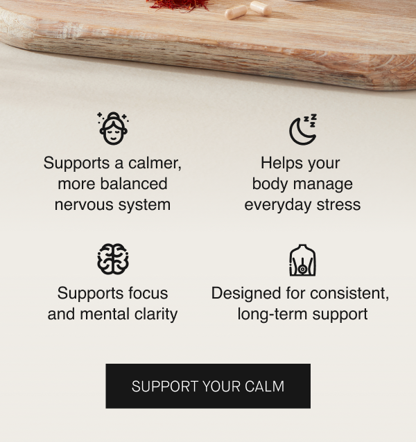 Saffrosun Calm supporting nervous system balance and daily rhythm