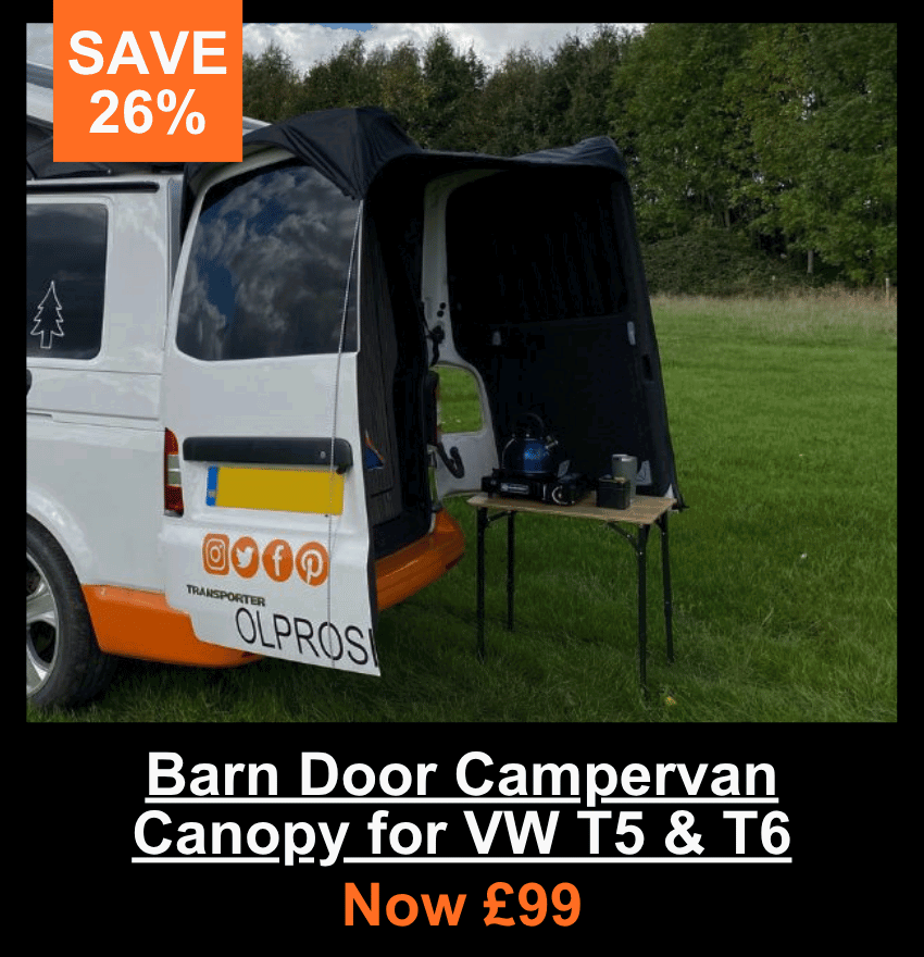 Barn Door Campervan Canopy for VW T5 & T6