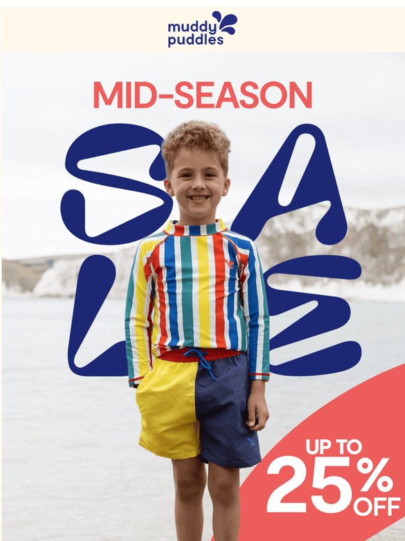 Up to 25% off kit they'll spend all day in 🌦️