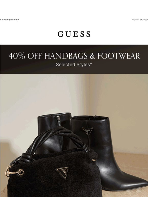 40% Off Handbags & Footwear