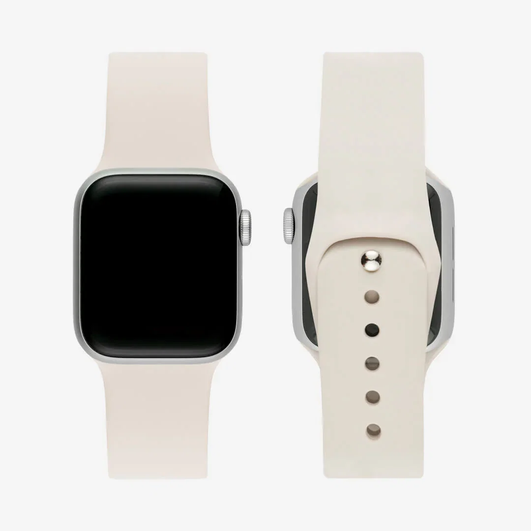 Image of Classic Silicone Apple Watch Band - Starlight