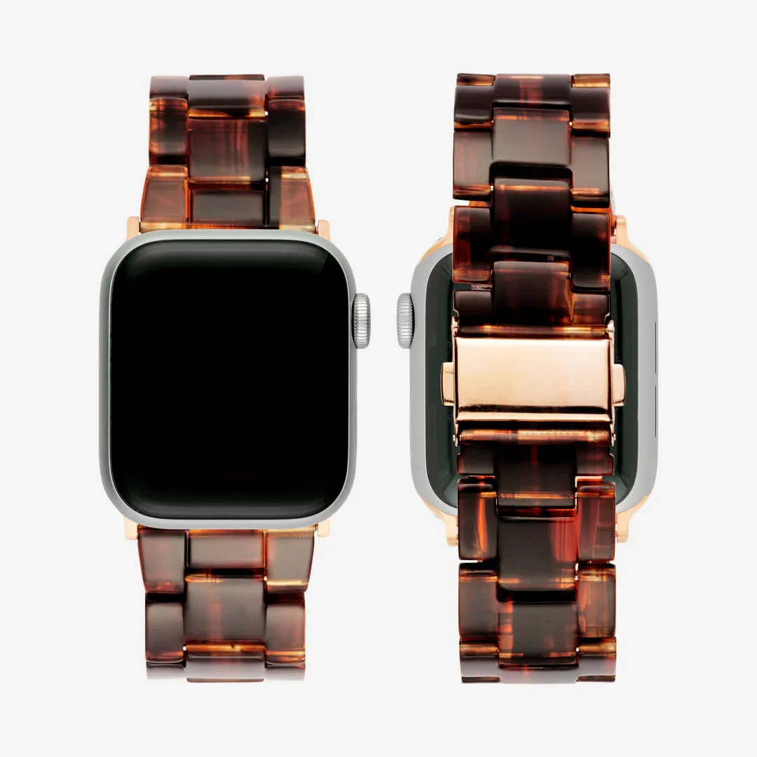 Image of Vienna Apple Watch Band - Tortoiseshell