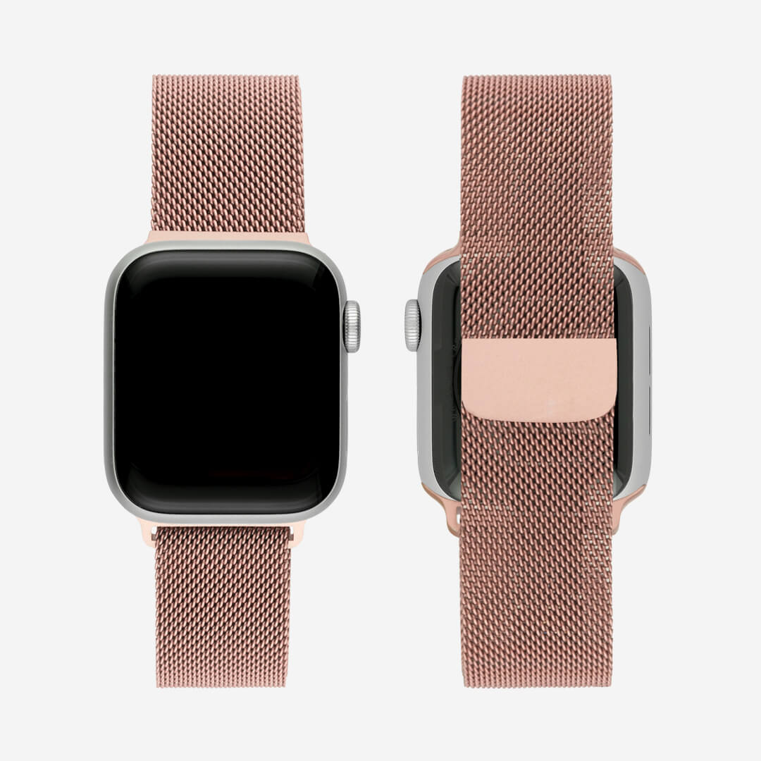 Image of Milanese Loop Apple Watch Band - Rose Gold