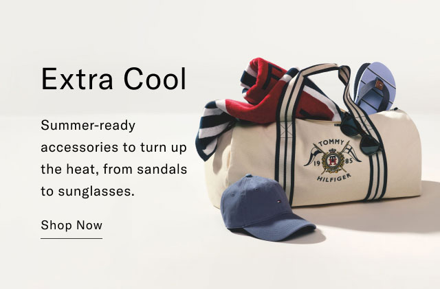 Extra Cool Summer-ready accessories to turn up the heat, from sandals to sunglasses. Shop Now