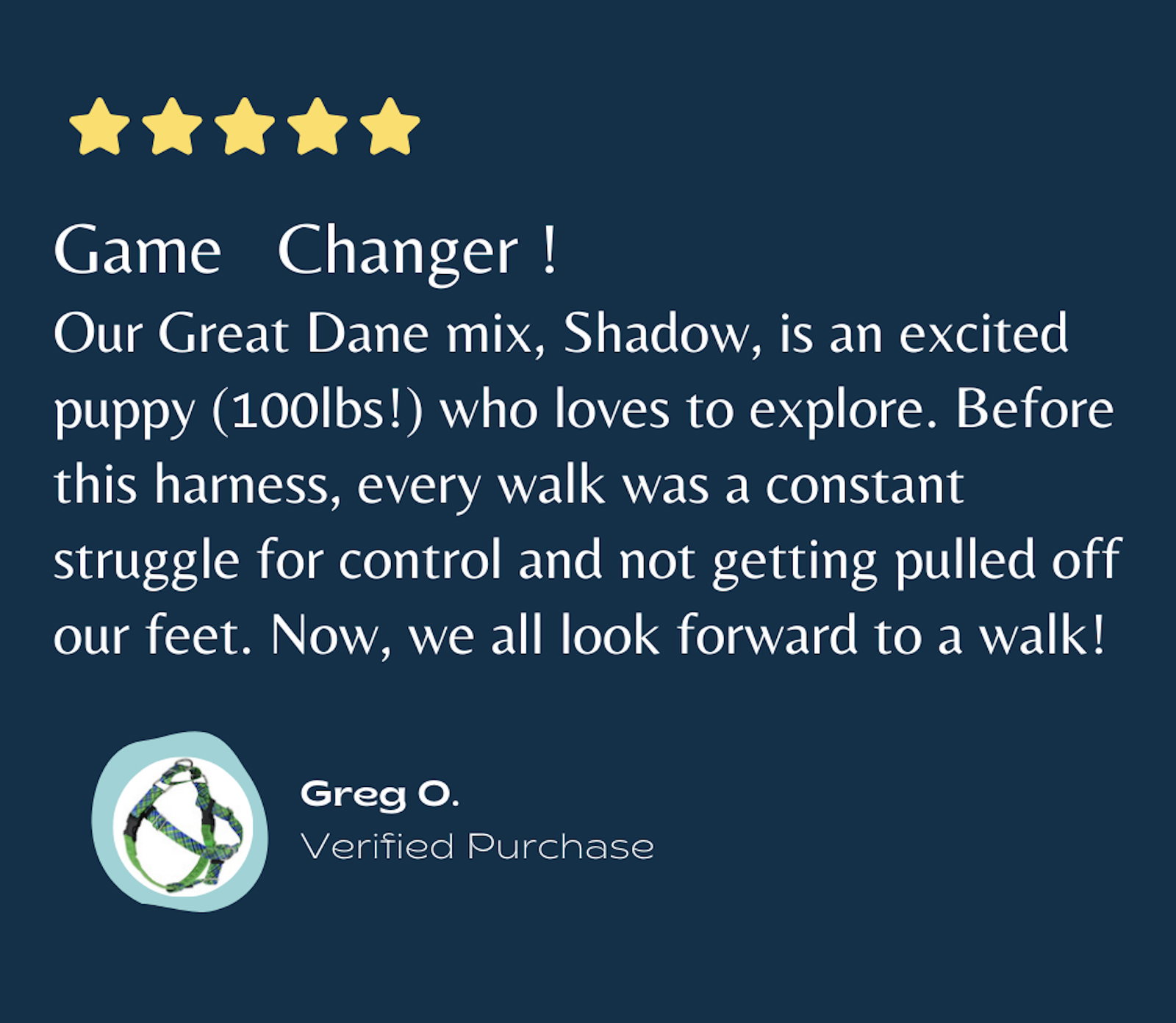 Gamechanger Freedom Harness Testimonial