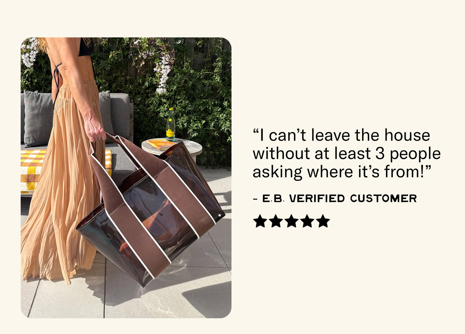 Wellington Cabana Tote Brown