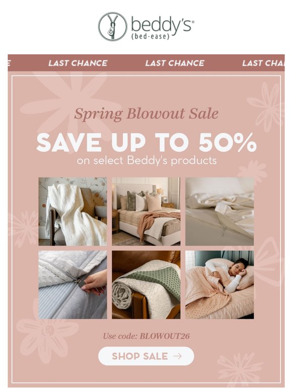 🚨 Spring Blowout = HALF OFF 😱