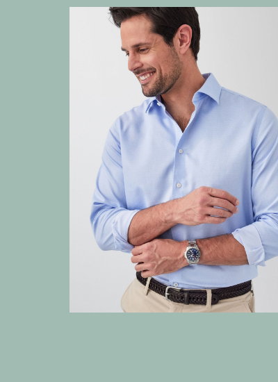 Non-Iron Dobby Long Sleeve Shirt