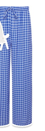 PixieGirl Petite Blue Gingham Wide Leg Trousers
